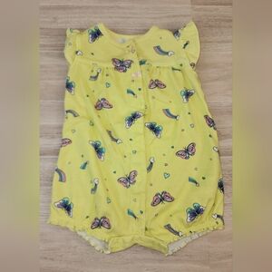 Carter's 6 Month Summer Romper with Butterfly's and Rainbow's